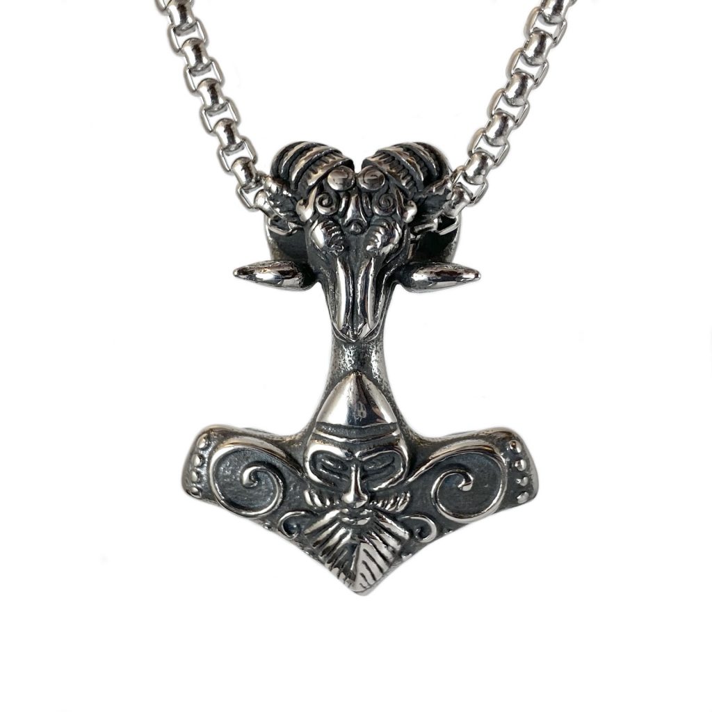 Ram's Hammer Necklace by County Argyle in stainless steel