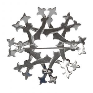 Iona Arches Kilt Pin by County Argyle hand-cast in sterling silver
