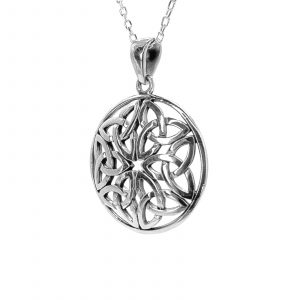 The Celtic Trinity Knot Pendant by County Argyle hand-cast in sterling silver