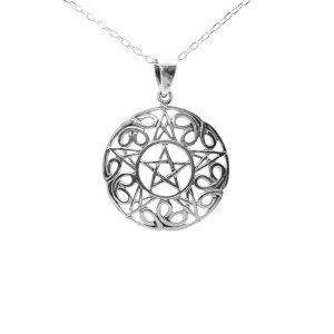 The Celtic Pentacle Pendant by County Argyle hand-cast in sterling silver