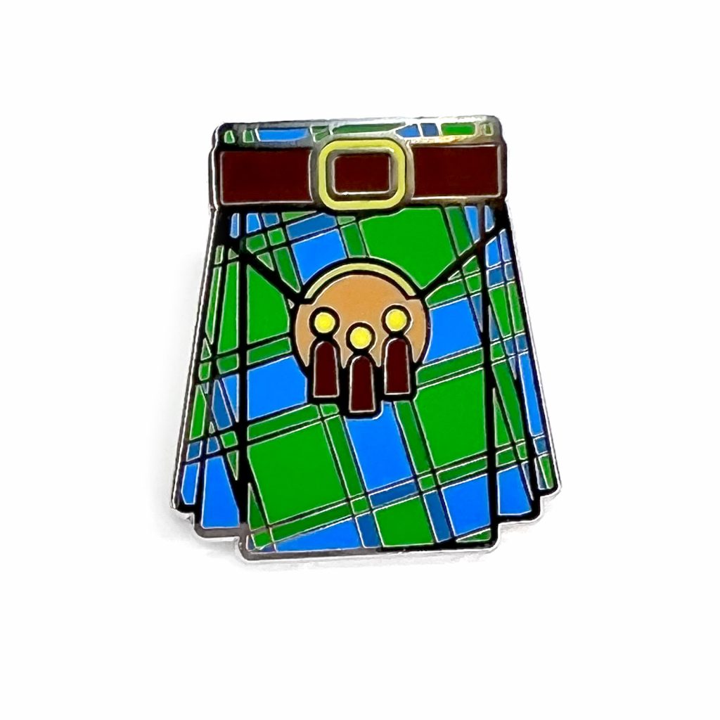 Tartan Kilt Enamel Pin by County Argyle