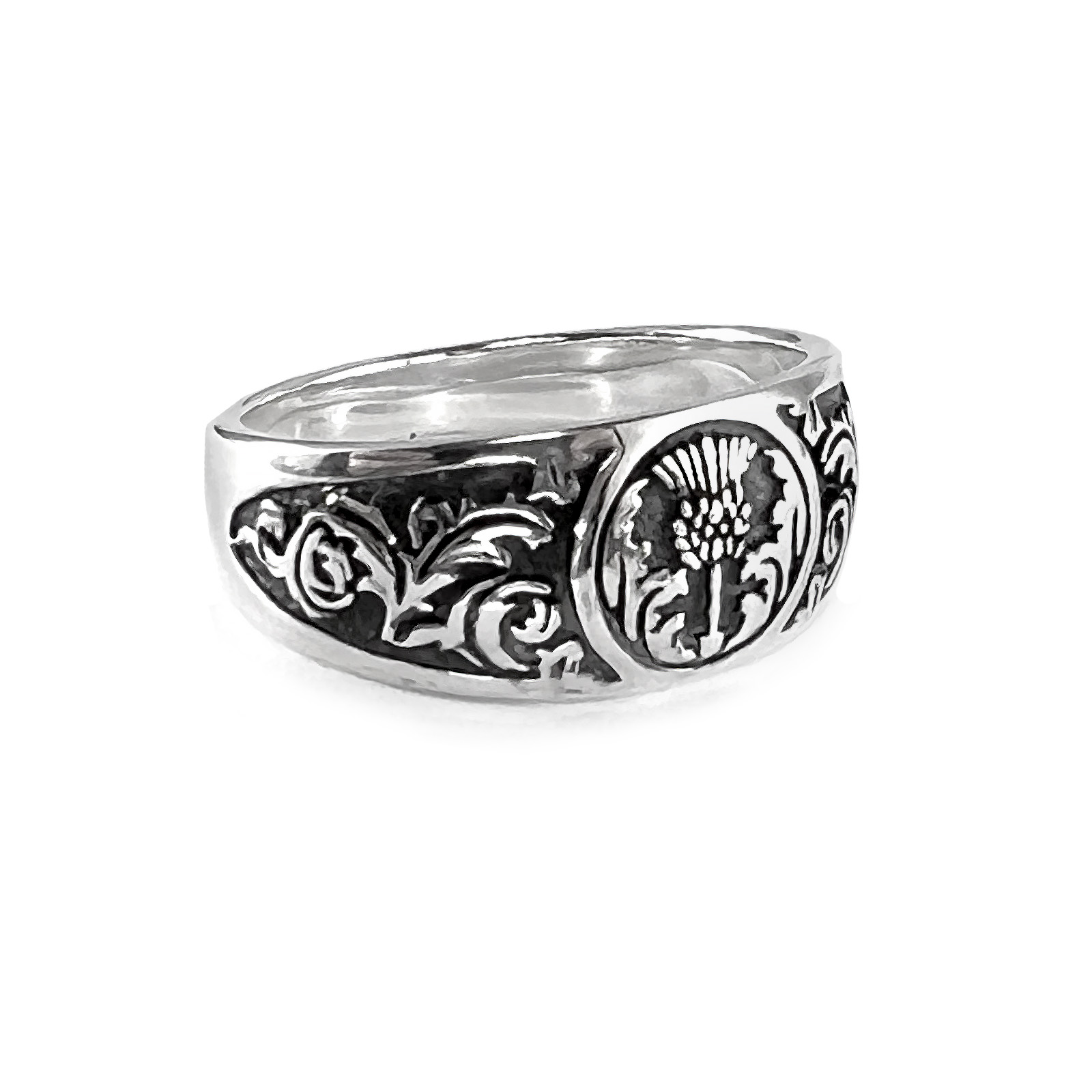 Sterling Silver Triple Rose Ring