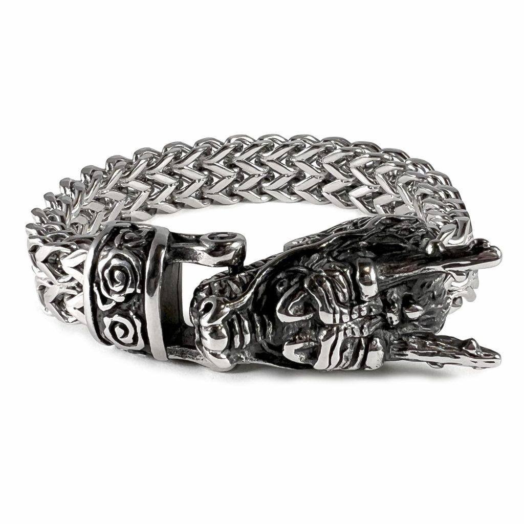 Viking Dragon Bracelet by County Argyle in stainless steel