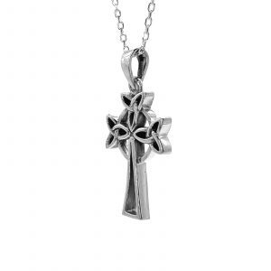 The Celtic Cross Pendant by County Argyle hand-cast in sterling silver