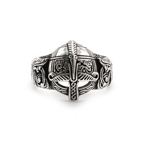 Celtic Warrior Ring by County Argyle hand-cast in sterling silver