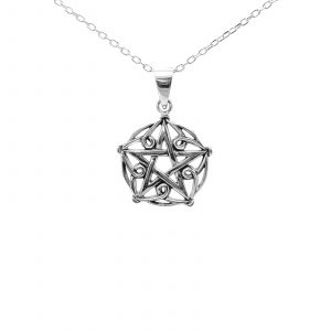 The Highlands Pentacle Pendant by County Argyle hand-cast in sterling silver