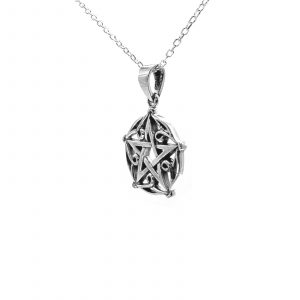 The Highlands Pentacle Pendant by County Argyle hand-cast in sterling silver
