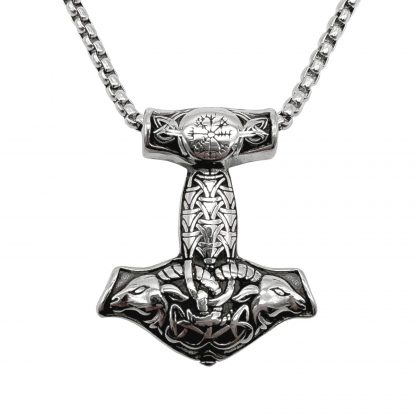 Celtic Hammer Necklace by County Argyle in stainless steel
