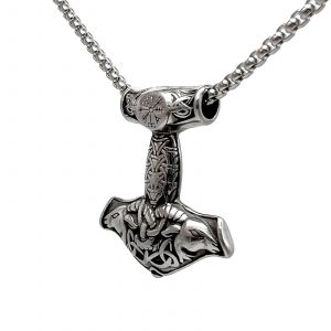 Celtic Hammer Necklace by County Argyle in stainless steel