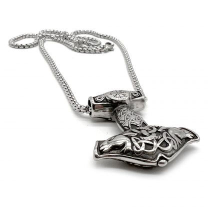 Celtic Hammer Necklace by County Argyle in stainless steel