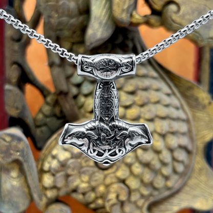 Celtic Hammer Necklace by County Argyle in stainless steel