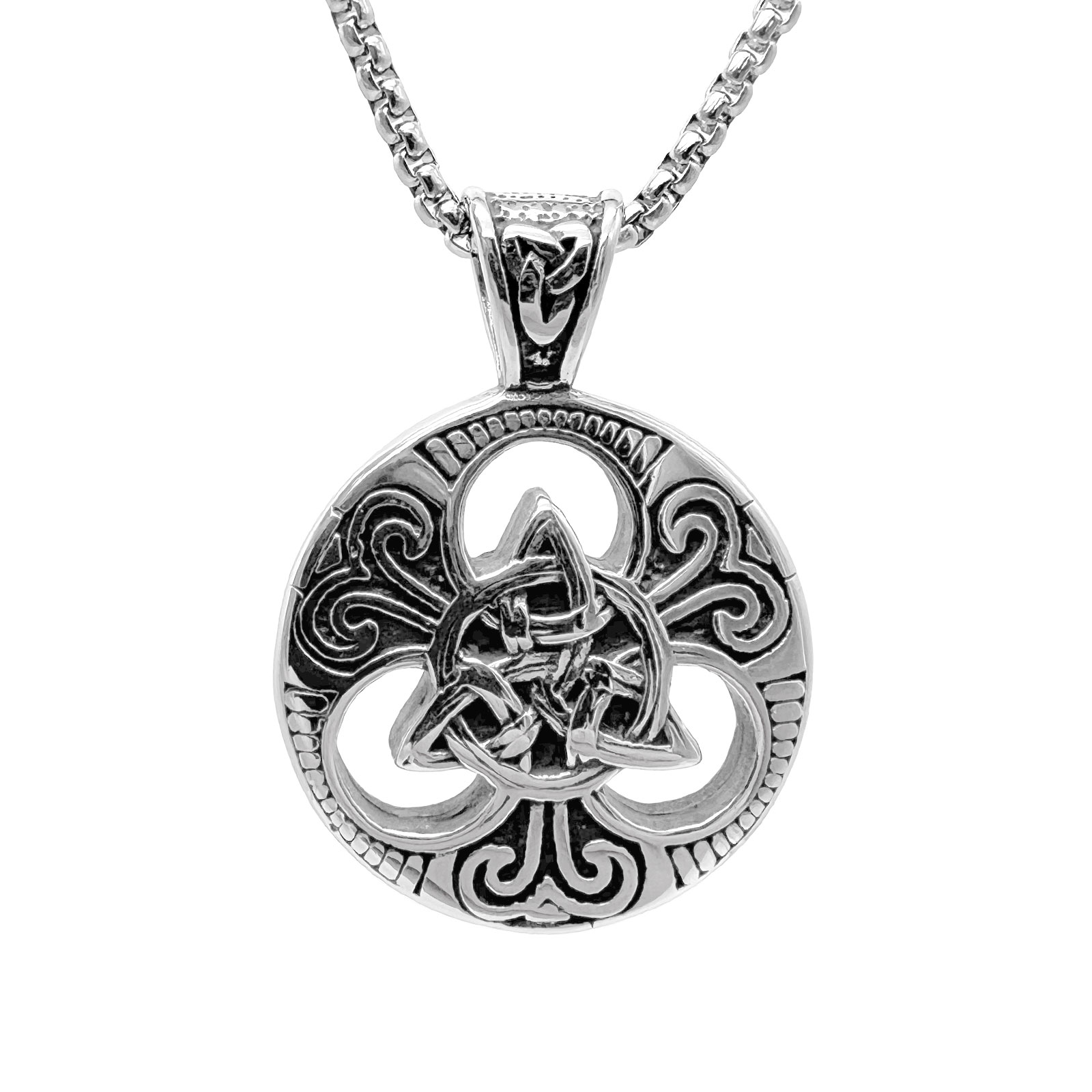 Sterling Silver Trinity Knot Necklace | Celtic Cross Online