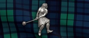 Vintage Pewter Athlete Pins by County Argyle