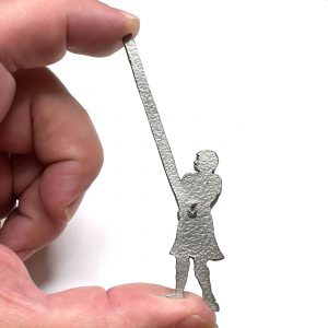 Vintage Caber Toss Pewter Athlete Pin by County Argyle