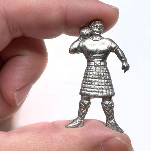 Vintage Stone Put Pewter Athlete Pin by County Argyle