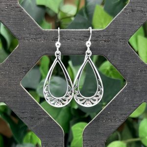 Celtic Moon Bow Sterling Silver Earrings by County Argyle
