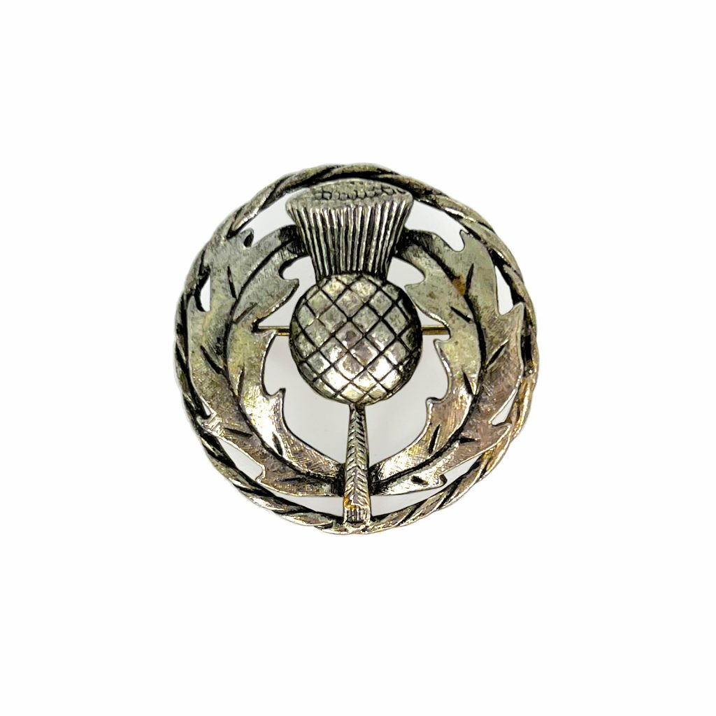 Bronze-Tone Thistle Kilt Pin from County Argyle
