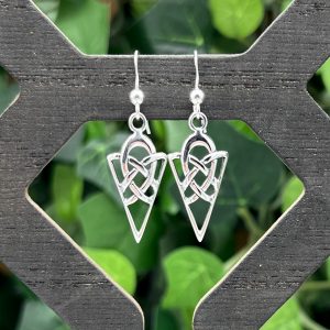 Celtic Dagger Sterling Silver Earrings by County Argyle