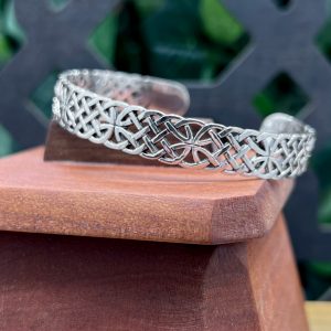 Celtic Cross Sterling Silver Cuff by County Argyle