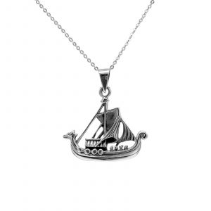 Viking Longship Sterling Silver Pendant by County Argyle