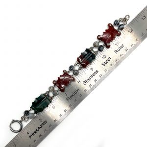 Red & Green Agate Bracelet