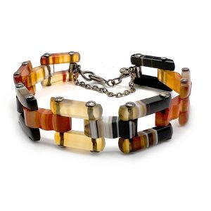 Victorian-Era Scottish Agate Bracelet from County Argyle