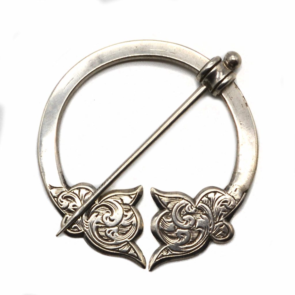 Floral Sterling Penannular