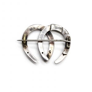 Sterling Horseshoe Brooch