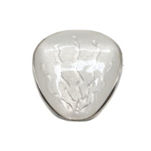 Norwegian White Enamel Pin
