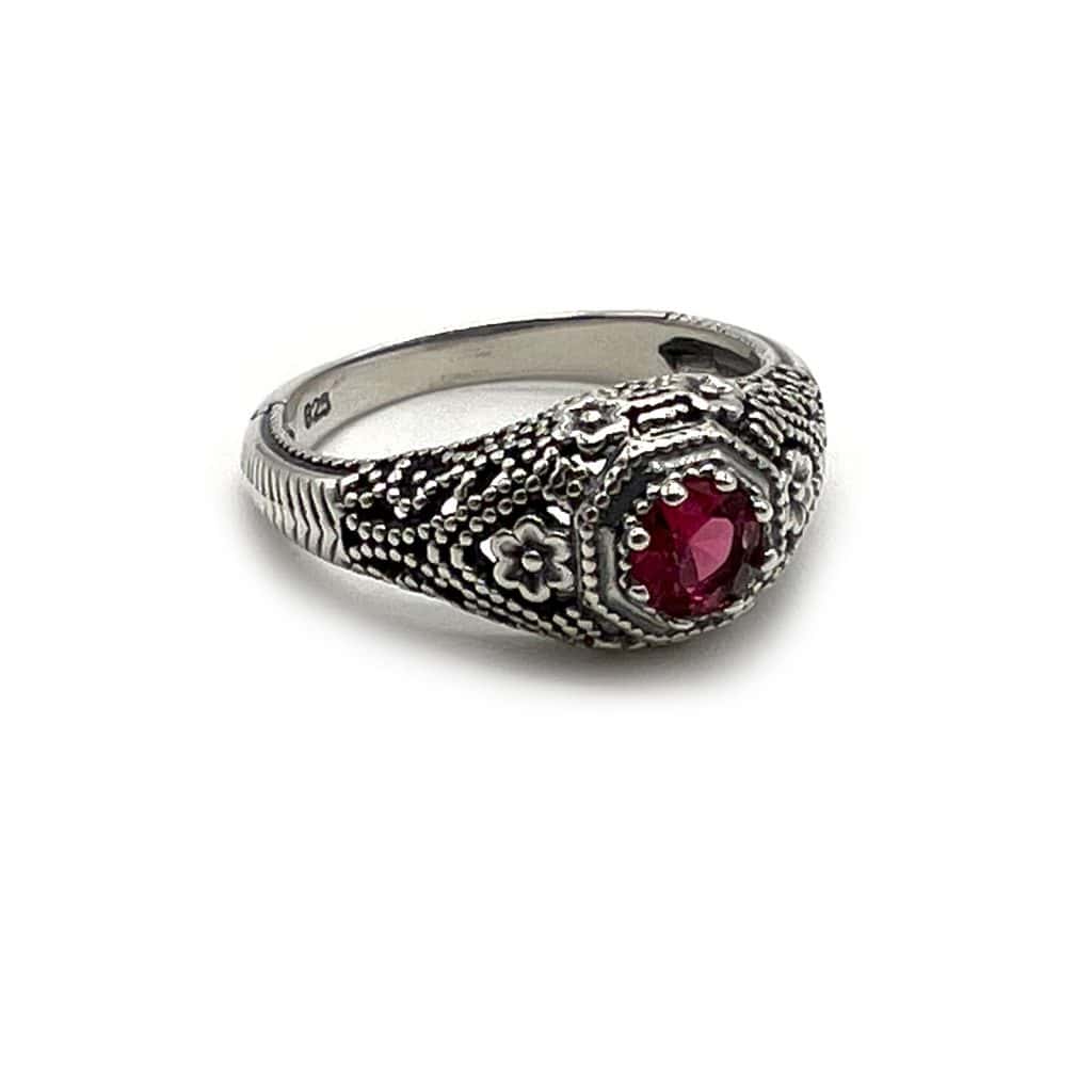 The Lilias Ring in Sterling from County Argyle