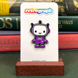 ACE Pride PrideBot Enamel Pin from the Retrograph