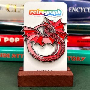 Rainbow Dragons: Crimson Enamel Pin
