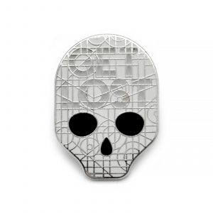 Get Lost Glow in the Dark Skull Enamel Pin from Haunts & Hollows