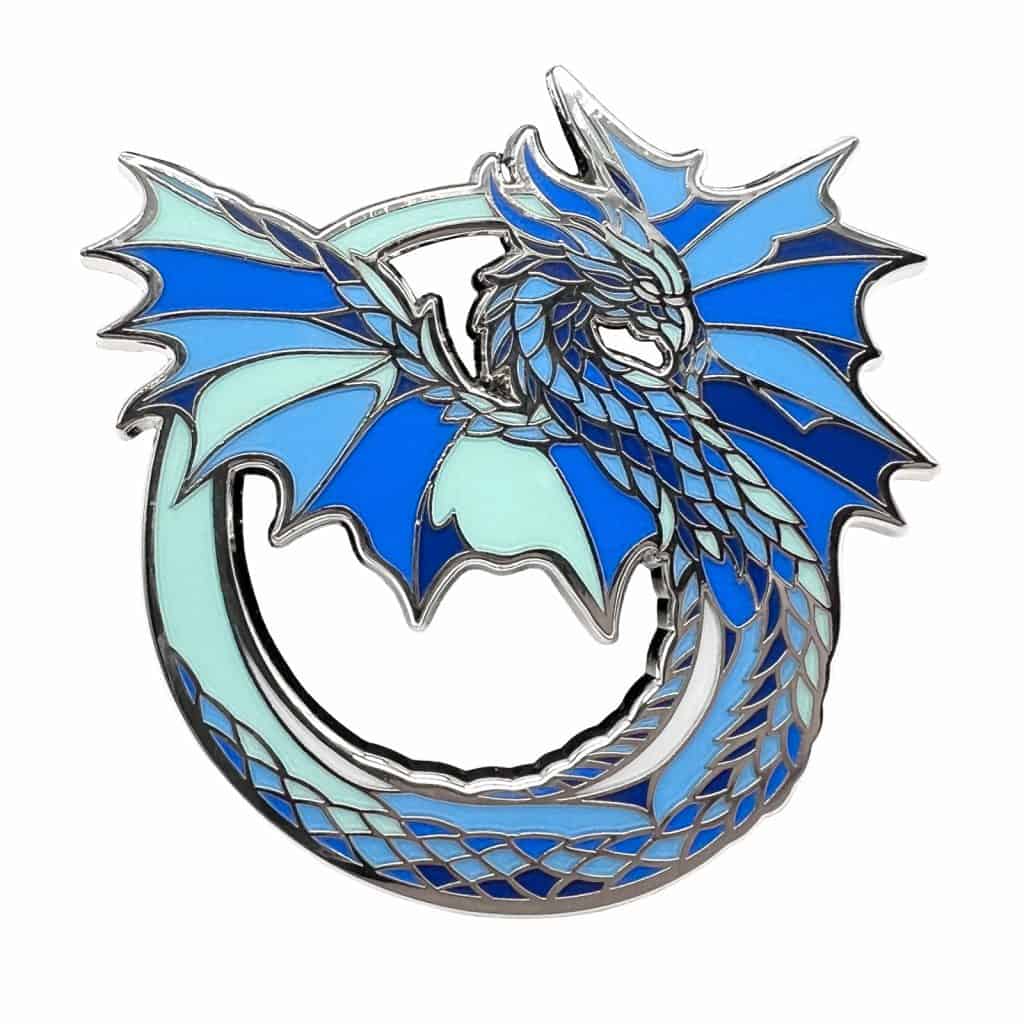 Rainbow Dragons: Azure Enamel Pin