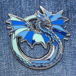 Rainbow Dragons: Azure Enamel Pin