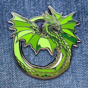 Rainbow Dragons: Clover Enamel Pin
