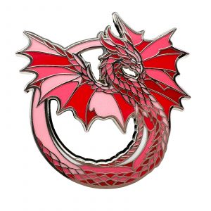 Rainbow Dragons: Crimson Enamel Pin