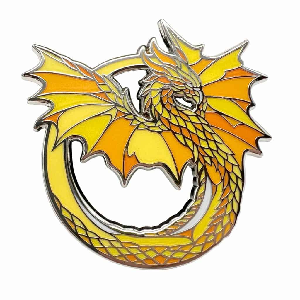 Rainbow Dragons: Ember Enamel Pin