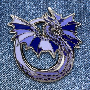 Rainbow Dragons: Violet Enamel Pin