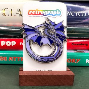 Rainbow Dragons: Violet Enamel Pin