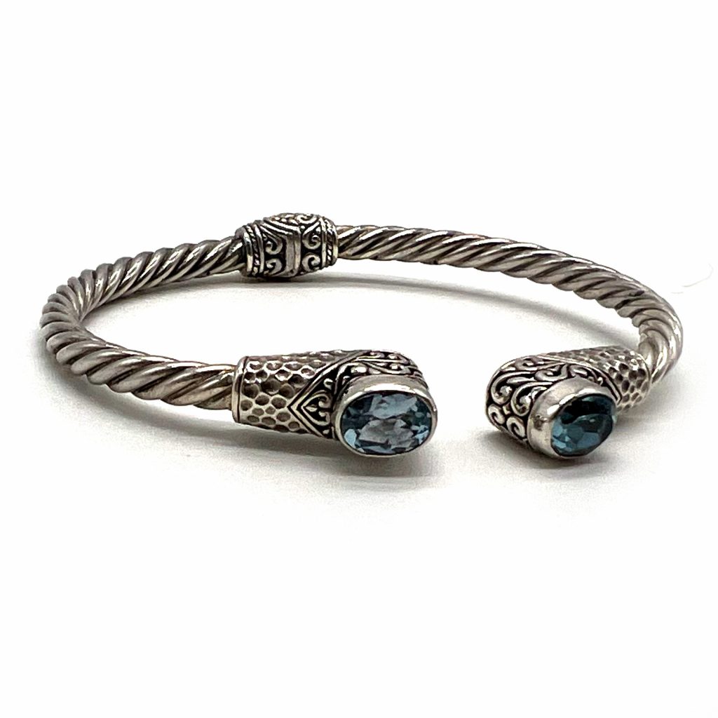 Swiss blue cuff