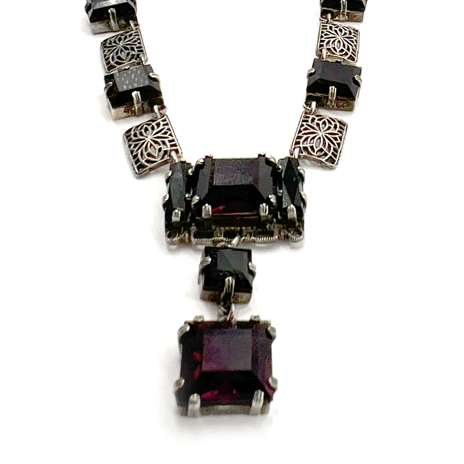 Amethyst Glass Necklace