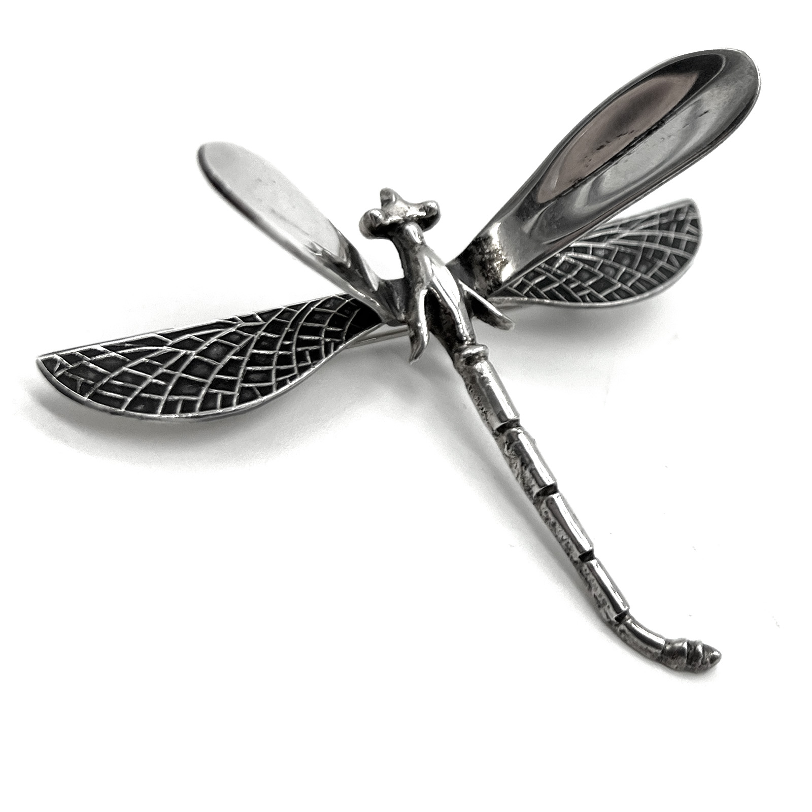 Vintage Taxco Sterling Dragonfly Brooch — 17.81g $165