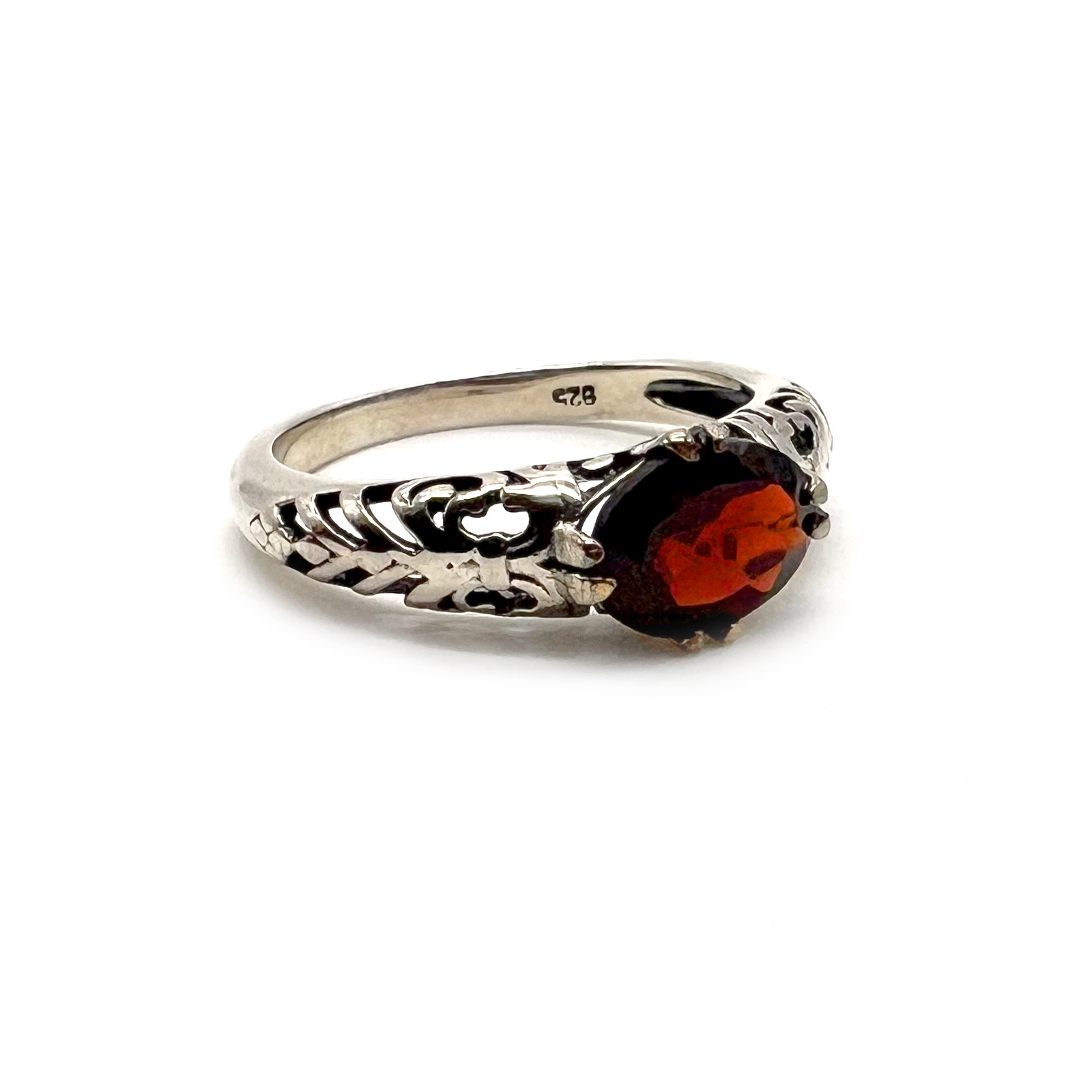 The Olive Ring, Pictured in Size 7, $140