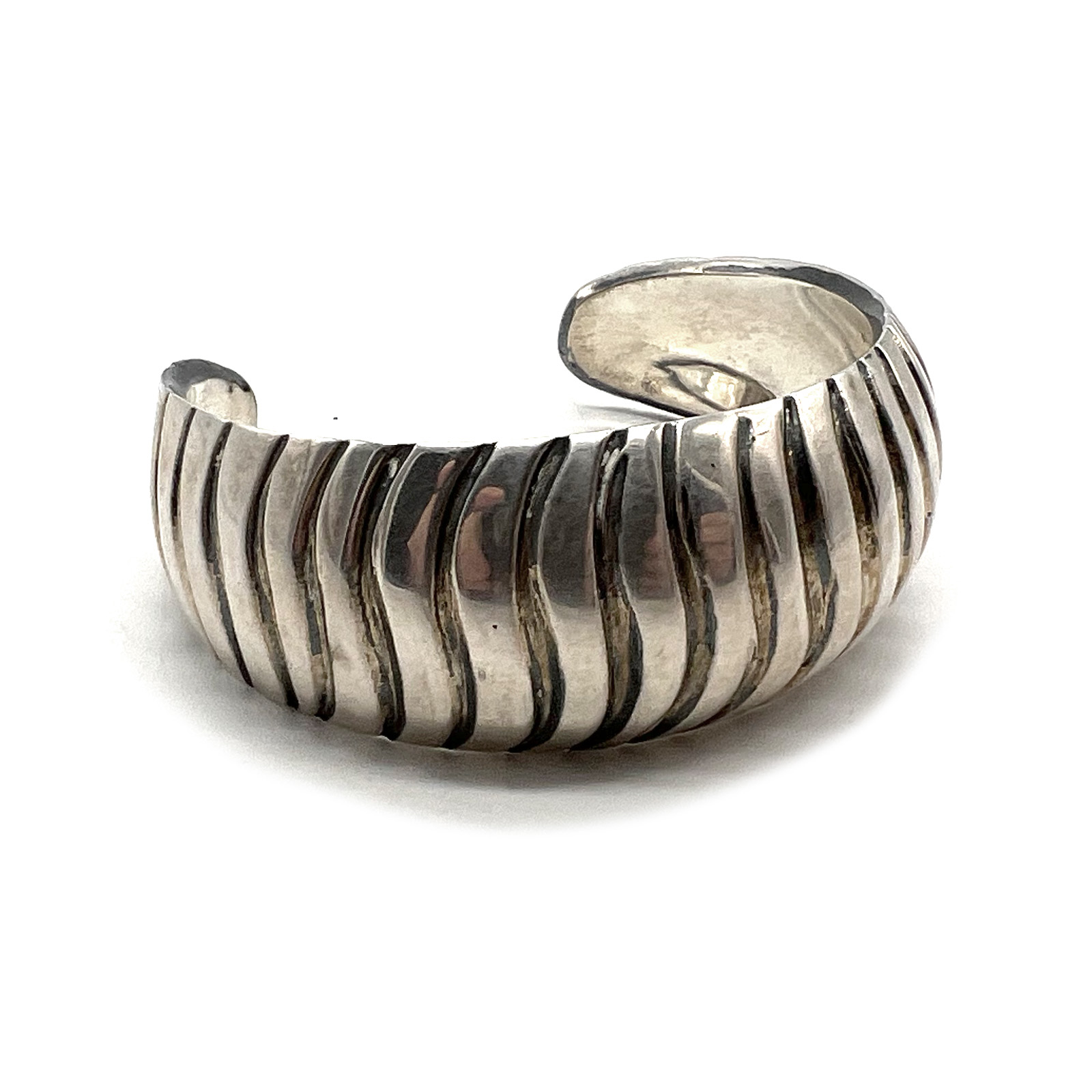 1960s Taxco Sterling Cuff — Fits up to 6.5" Wrist 66.12g $245